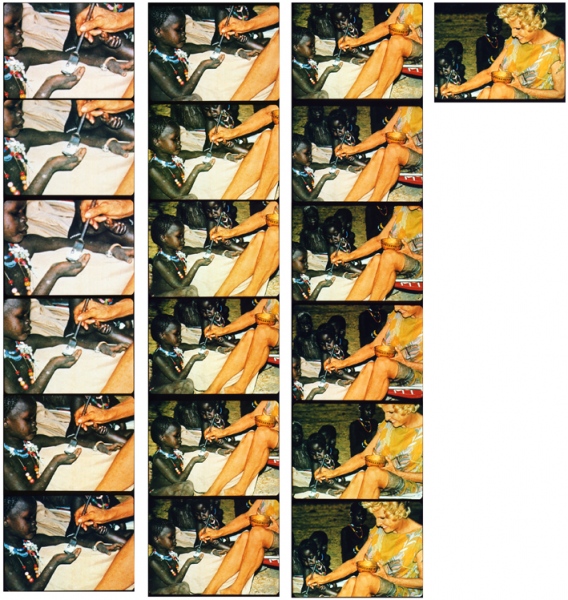 LENI&amp;nbsp; series of 19 c-prints 19.5 x 25.7 cm each, overall dimension 140.5 x 138 cm, 2010